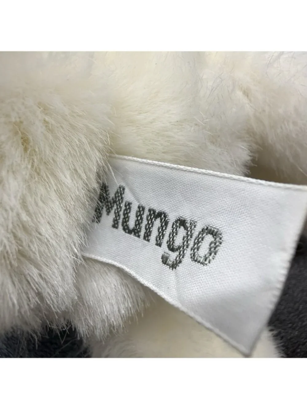 Vintage 1990s Russ Mungo White Monkey Ape Soft Plush Toy 8 Inch